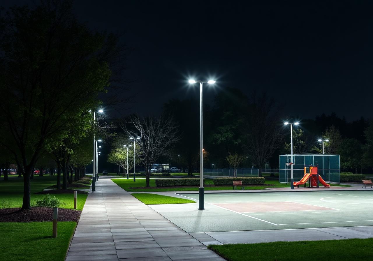 Harmoden Park Lighting — Sioux Falls, SD — electrical project by Action Electric Company