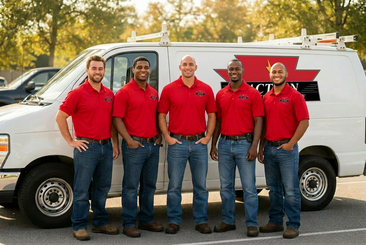 The Action Electric Company team — licensed Sioux Falls electricians serving the Sioux Empire since 1947